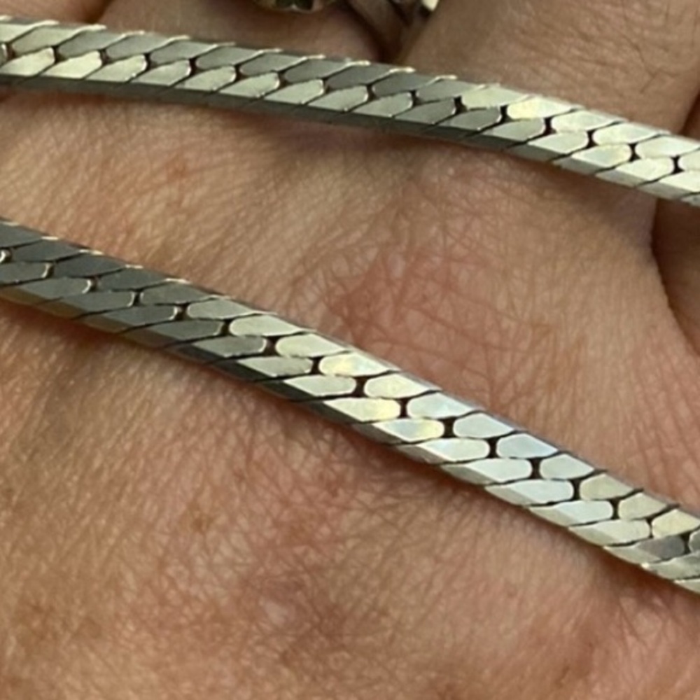 Sterling Silver Solid Serpentine Chain - image 4